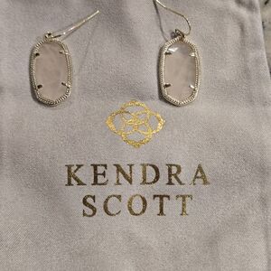 Kendra Scott DaniGold Drop Earrings in Rose Quartz